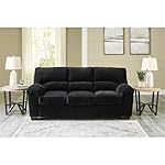 Signature Design by Ashley SimpleJoy Modern Sofa for Living Room, Black - Image 2