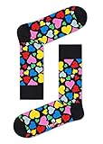 Happy Socks Unisex Heart Socken, Mehrfarbig, 41-46