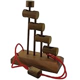 Jacob's Ladder String Brain Teaser wooden Puzzle