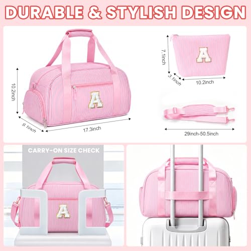 YOOLIFE Birthday Gift for Girl Kid Travel Duffle Bag Girl Gift Pink K by YOOLIFE - Used condition - Image 5