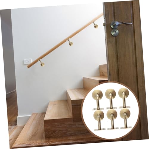Soportes de barandilla de acero inoxidable resistentes para montaje pared de pasamanos 2