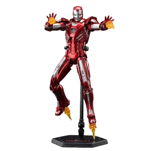 Image of ZD Toys Action Figure - 7 Inch Iron Man Mark 33, 1 /10 Scale, Interchangeable Hands & Blades, Stand, Durable PVC Build, Ideal Gift for Fans & Collectors, Ages 15+ Years