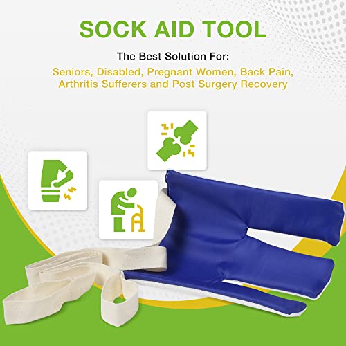 BodyHealt-Flexible-Sock-Aid-Tool-Deluxe-Dressing-Aid-for-Elderly-Disabled-Diabetic-Pants-Assist-for-Pregnancy-Socks-helper-with-Long-Handles-Pulling-Assist-Device-for-compression-stockings