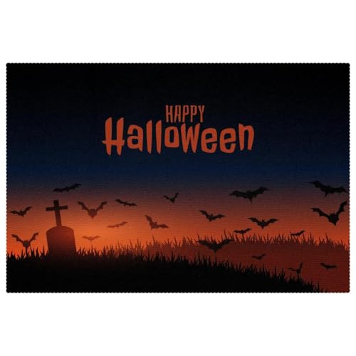 Sets de table Halloween lavables pour protéger la table des enfants - 2