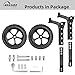 HUASION Adjustable Bike Training Wheels Kids Bicycle Training Wheels Kit for 16, 18, 20, 22, 24 inch bike, Includes Stabilizers for Variable Speeds, Black