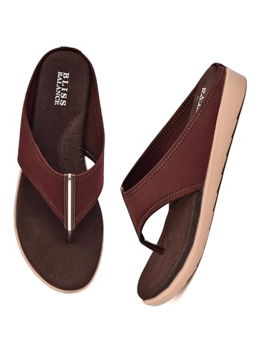 Image of Extra Soft Diabetic & Orthopedic Highcushioned Doctor Slippers|Flip-Flops Lightweight & Breathable Chappals|Comfortable Memory Foam Casual & Stylish for Women'sBB944