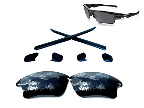 Image of Galaxy Rubber Kits + Replacement Lenses For Oakley Fast Jacket XL Black