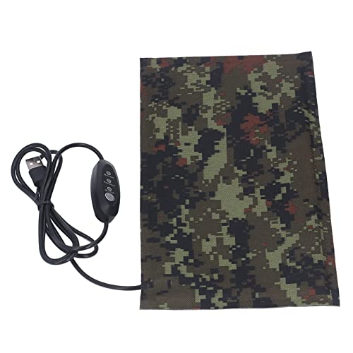 USB-Heizung, Heizblatt, USB-betrieben, Elektrische Stoffheizung, Wasserdicht, Warm, Kalt, Schutz, 3 Temperaturstufen, 1 Paar (10x20CM)