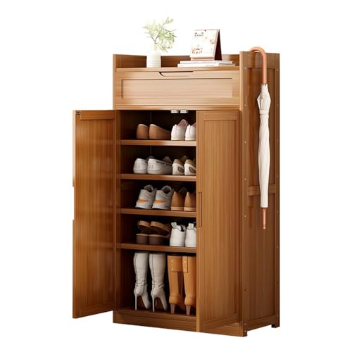 Scarpiera In Bambù Con Panchina APICIZON - 70x28x45 Cm, 2 Ripiani, Per Corridoio O Ingresso, Bianco - Foto 8