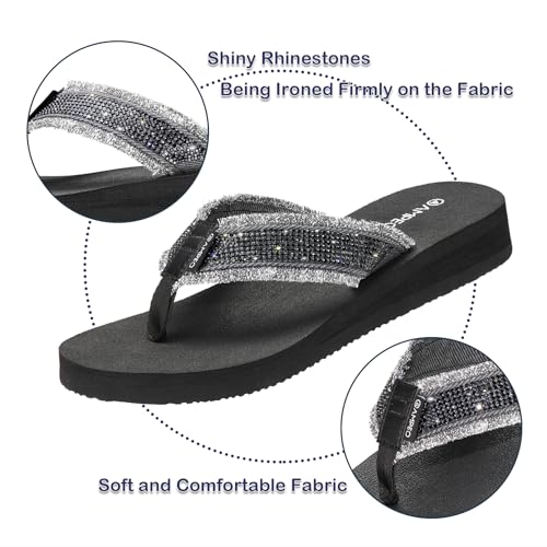 Ampeo Women's Arch Support Flip Flops Comfortable Casual Summer Beach Thong Sandals