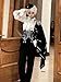 Ouji Fashion Set Vkei Clothes Visual Kei Jirai Kei Victorian Lolita Steampunk Victorian Vintage Clothes (Pants,X-Large)