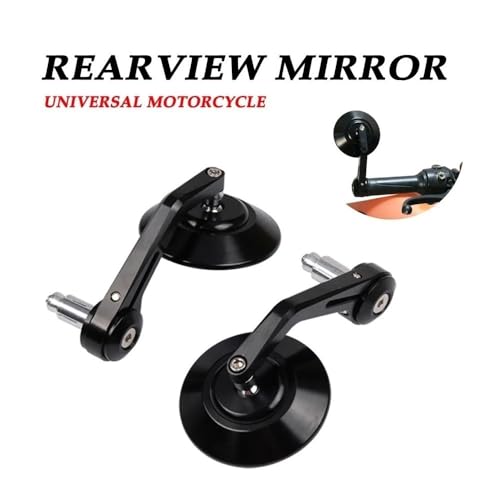 Retrovisor moto Cafe Racer con acabado premium CNC para extremos de manillar 3