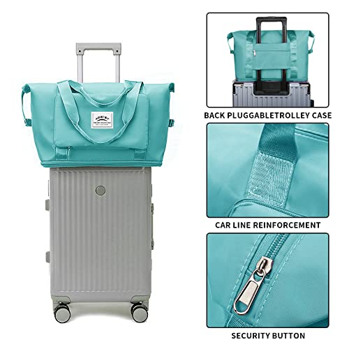 Large Capacity Travel Duffel Tote Bag With Dry Wet Separation Pocket, Waterproof Shoulder Weekender Bag For Women And Men，Foldable And Expandable Bag Lightweight And Easy Carry On #TOP4