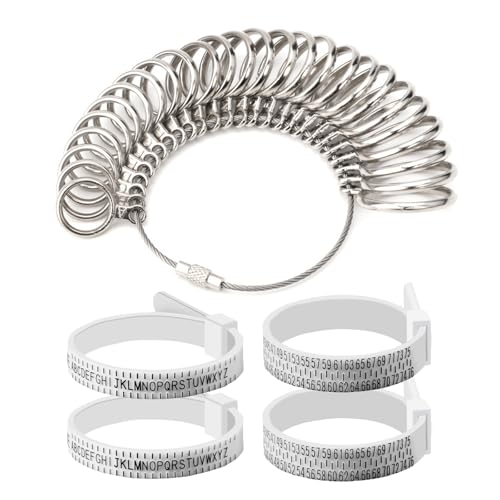 ZYEKIU Mesure Doigt Mesure Taille Bague 5 Pièces Mesure Doigt pour Bague
