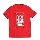 Photo Gallery lepni.me maglietta da uomo gioco a poker e conosco le cose regali per i giocatori di carte (xxl rosso multicolore) Photo Gallery lepni.me maglietta da uomo gioco a poker e conosco le cose regali per i giocatori di carte (xxl rosso multicolore)