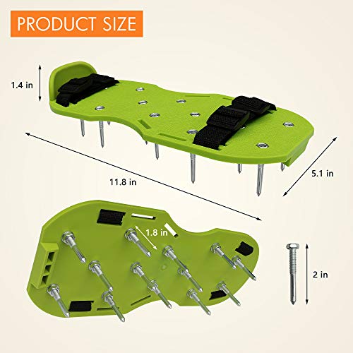 image for Gardzen Lawn Aerator Spike Shoes - for Effectively Aerating Lawn Soil 