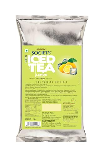 Image of Society Iced Tea | Lemon | Made with Green Tea | Refreshing & Tasty | 1 kg | Pack of 1