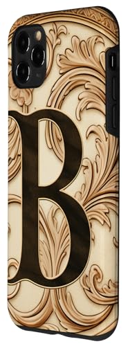 Image of iPhone 11 Pro Max Boho Chic Floral Wreath Latter M Cute Pastel Case