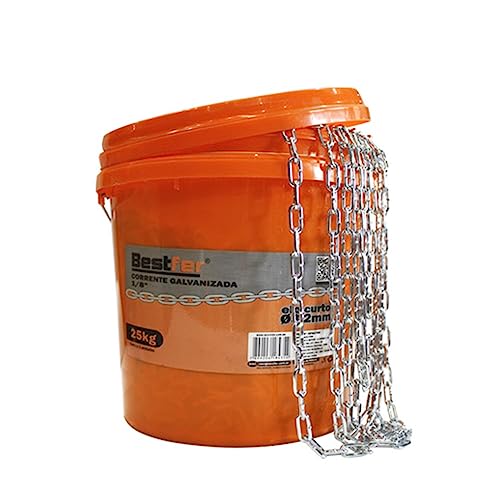 Corrente Galvanizada 1/8 3.20mm Elo Curto BFH2766 Bestfer
