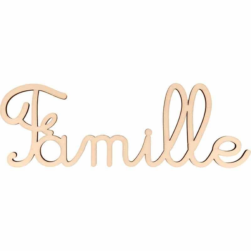 Artemio Mot en Bois 25 x 8,5 cm - Famille