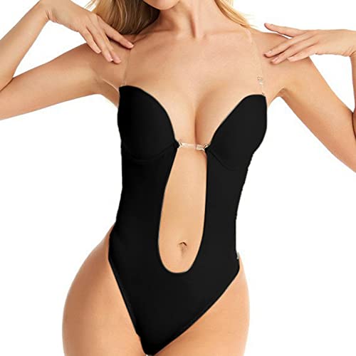 Lingerie Sculptante Femme - Grande Taille Gaine Ventre Plat Dos Nu Soutien Gorge Fashion Lift Combinaison Amincissant Body Dos Nu Gainant MariéE Mariage SoiréE Shapewear