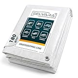 Selvara Telo impermeabile esterno 180g/m² Professional Line | Telo occhiellato 1,5m x 2m |...