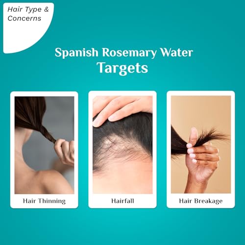 Pilgrim Rosemary Water Spray for Hair Growth & Thickness | Enriched with Spanish Rosemary & Biotin | Reduces Hair Fall & Breakage | Strengthens Roots & Adds Shine | 3.38 Fl Oz (100ml) - Thumbnail 2
