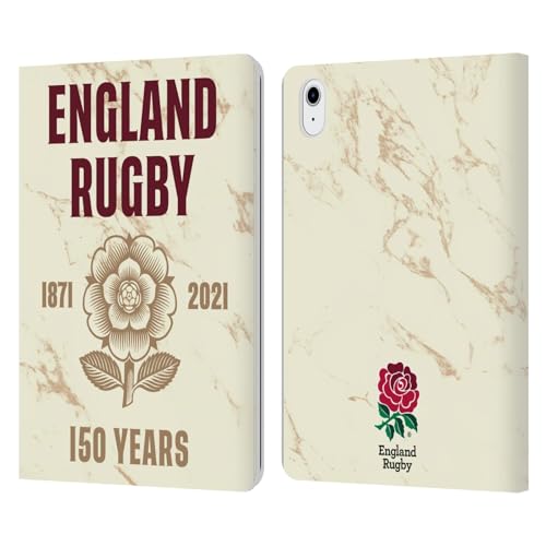 Carcasa Inglaterra Rugby para iPad Air 2022 funda de cuero tipo libro 150 Aniversario