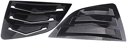 ITrims for Honda Jazz fit 20147-2019 ABS Auto Rear Car Side Window Louvers Vent Cover Trim Decorative 2PCS (Carbon Fiber)