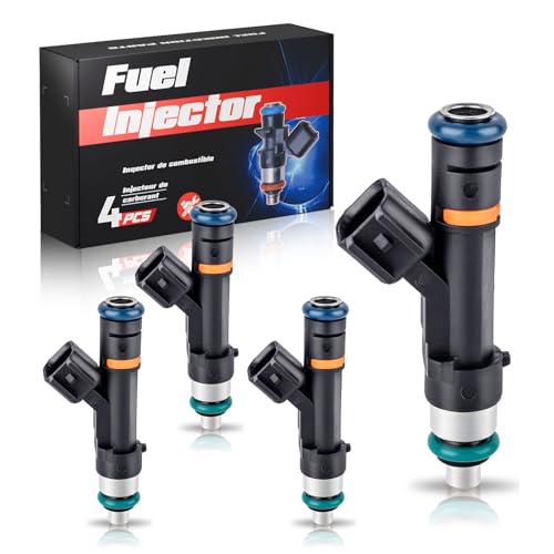ENA 4 Holes Fuel Injectors Compatible with Ford Fusion Focus CMax Transit Connect Lincoln MKZ 2.0L L4 2008 2009 2010 2011 2012 2013 2014 2015 2016 Replacement for FJ993 8S4Z9F593A 82211209 Set of 4