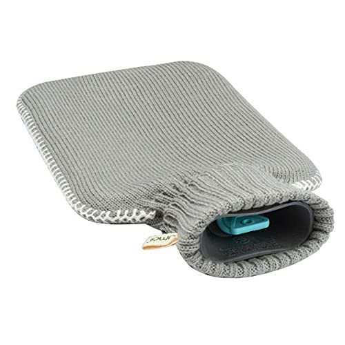 Premium kruik 1.8 liter met fijn grijs gebreide hoes en witte stiksels Afdekking in grijs - nieuw model - TÜV getest… - Image 3