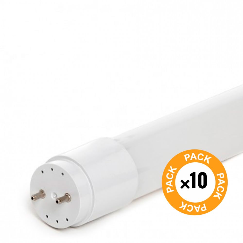 Pack 10 Tubos LED T8 18W 2520Lm 6000ºK Vidrio 120Cm 40.000H [TC-T8-18WC-CW-PK10-AP] | Greenice
