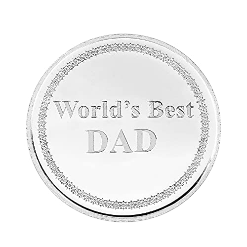 Ananth Jewels BIS Hallmarked Pure Silver Coins 10 grams Worlds Best Dad - Image 3