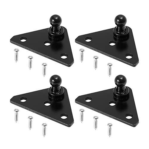 Soportes de montaje de 10 mm de alta resistencia con acabado negro anticorrosión