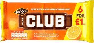 Jacobs Club Orange Biscuit Multipack 8pk by Jacobs Club