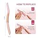 Mistfree Dermaplane Razor for Women Face, Eyebrow Razor with Reusable Handle and 10 Refill Blades, Professional Dermaplaning Tool Face Razors for Exfoliation, Peach Fuzz Removal, Eyebrow Shaping