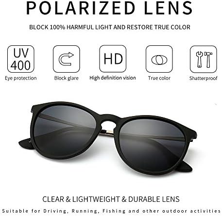 SUNGAIT Half Frame Retro Sunglasses + Vintage Round Style