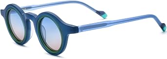 HEPIDEM Matte Acetate Vintage Retro Round Polarized Sunglasses for Women UV400 UV Protection Sun Glasses 9267