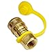 DOZYANT 3/8 Inch Natural Gas Quick Connect Fittings, LP Gas Propane Hose Quick Disconnect Kit, 3/8'' Male NPT Thread x 3/8'' Female NPT Thread