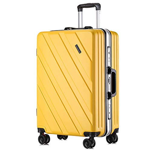 Carcasa De Aluminio Con Marco De 24 Pulgadas Carcasa De Carretilla De Embarque Con Ruedas Silenciosas Rueda Universal Silenciosa De 360 ​​grados Absorción Científica De Impactos Científicos For Todo T