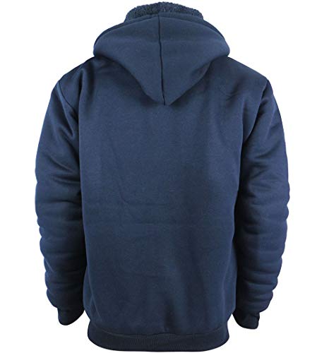 Image of Yasumond Hoodies for Men Zipper Fleece Sweatshirt Heavy Sherpa Lined Hooded Warm Winter Coats Big Tall