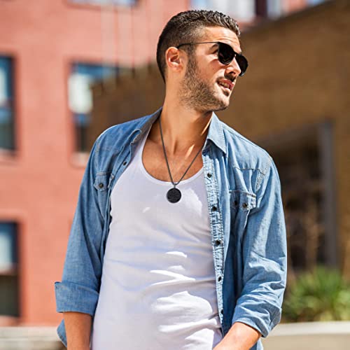 Coai Tree Of Life Healing Crystal Black Obsidian Necklace Stainless Steel Box Chain #TOP1