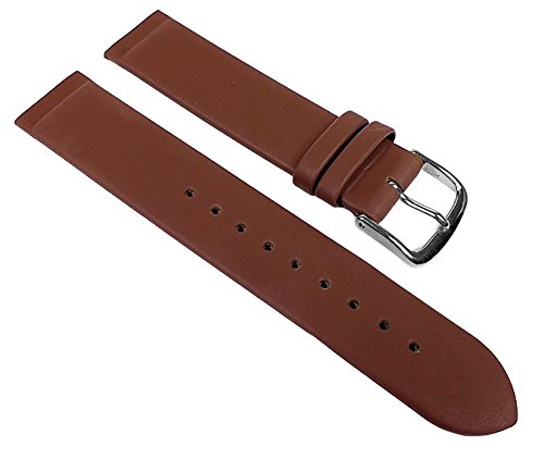 Preisvergleich Produktbild Minott Leder Uhrenarmband Braun Anstoß zum verschrauben 22543, Stegbreite:14mm