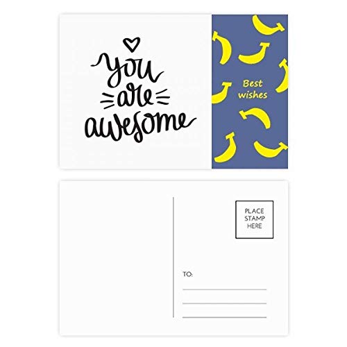 Jeu de cartes postales Citation impressionnant pour petits cadeaux