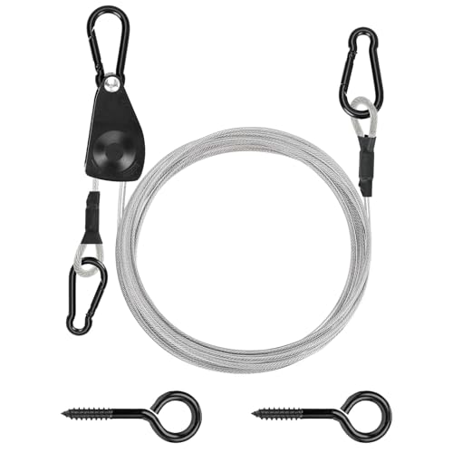 TooTaci Kit de corde à linge d'extérieur de 4,6 m