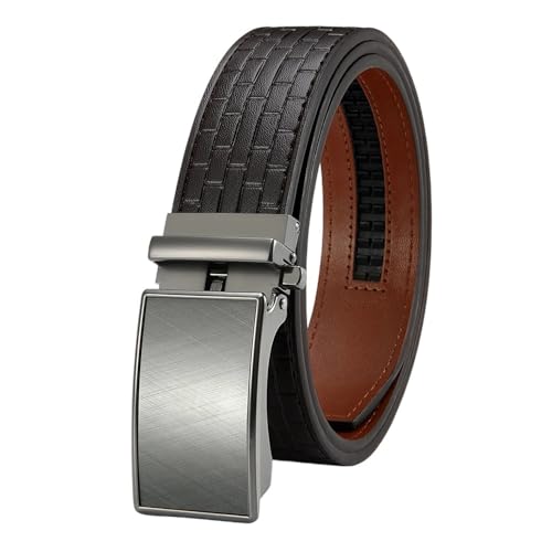 Mens Belts Metal Automatic Buckle Genuine Leather Belt For Men Famous 115 125 150 135Cm 251Yhak-Ce 115CM