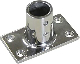 Railing Foot 90° Angle Stainless Steel V4A 1 Piece A4 AISI 316 Boat Railing AISI316 Bimini