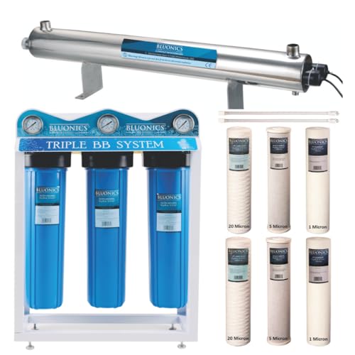 Bluonics Complete Whole House Well Water Filtration System