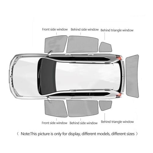 Tendine Parasole Auto Parasole Per Finestrini Laterali E Lunotto Posteriore Per Benz Per GLS GL 2012-2019, Visiera Parasole Isolante, Set Completo Tenda parasole(5PCS Front Rear Back)