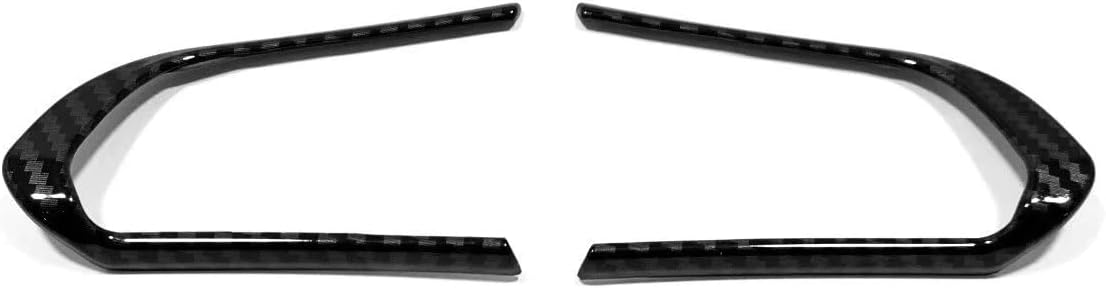 Car Steering Wheel Trim Covers for 2022 2023 Mazda CX-50, Carbon Fiber Chrome Interior Accessories Car Cabin Set (Carbon Black)